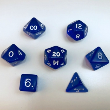 7 pc Fantasy Translucent Blue